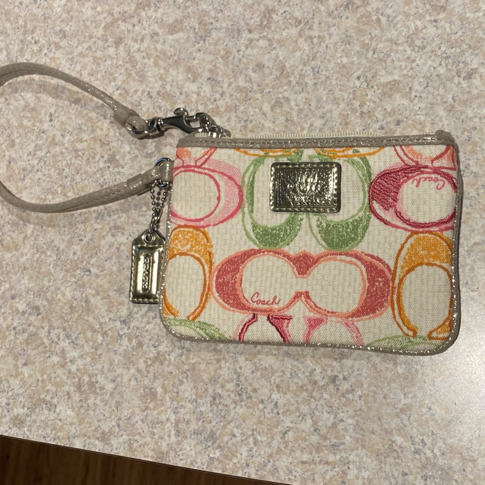 Vintage Coach Poppy wristlet